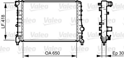 VALEO 734283 Radyator Alfa Romeo 