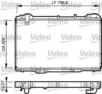 VALEO 734285 Radyator Renault Espace Iıı 7711135787