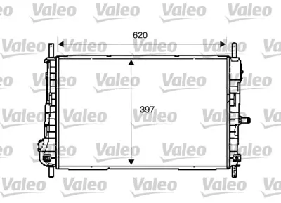 VALEO 734288 Motor Su Radyatoru Mondeo Iıı 2,0tdcı 00>07 Klımalı Olcu: (620 X 397 X 26) 