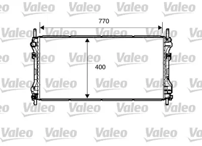 VALEO 734291 Motor Su Radyatoru Transıt V184 2,4tdcı 100ps / 125ps 01>06 Onden Ceker Klımalıolcu: (770 X 400 X 26 4596740