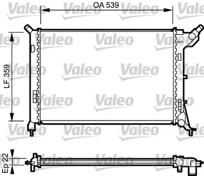 VALEO 734326 Radyatör Mını One/Cooper 1.6i16v 09/01 