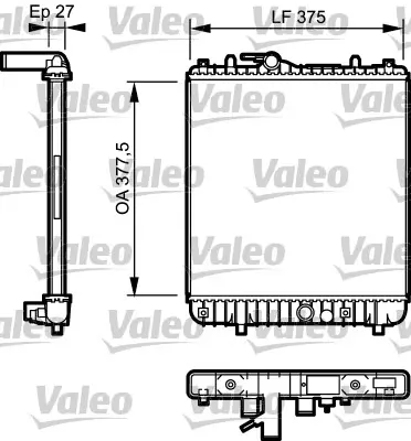 VALEO 734331 Radyator Opel Agıla (01 02 07 03) 4707764