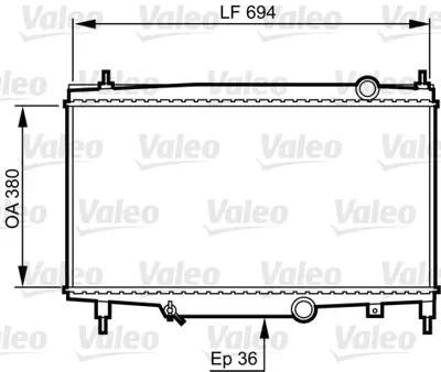 VALEO 734336 Radyator Cıtroen C5 P,607 P,Boxer 133344