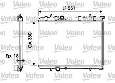 VALEO 734346 Motor Radyator P307 1,4 16v 133351