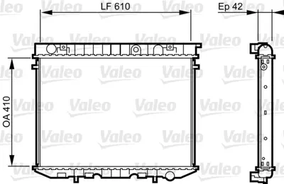 VALEO 734353 Radyator Opel Frontera 6302020