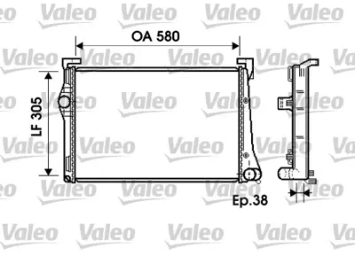 VALEO 734361 Radyator Fıat Idea / Punto 51733001 51802109