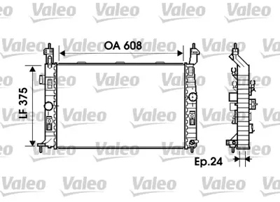 VALEO 734384 Motor Su Radyatoru Brazıng Z14xep Z16xe Merıva A 1300253