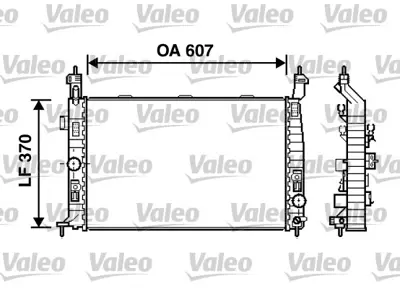 VALEO 734385 Motor Su Radyatoru (Brazıng) Merıva A Y17dt Klımalı 1300255