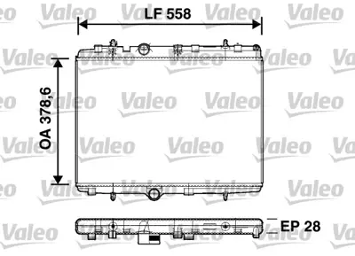 VALEO 734398 Motor Su Radyatoru Mekanık P301 P1007 P2008 P207 1,6hdı 06> C2 C3 Iı C Elysee 1,4 1,6 1,4hdı 03> Ep: 