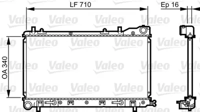 VALEO 734405 Motor Su Radyatoru Forester 2,0 96>01 Otomatık 45199FC320