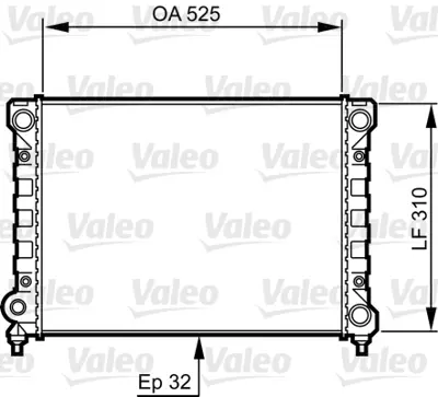 VALEO 734415 Radyator Vw Passat 353121253AL