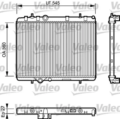 VALEO 734423 Motor Radyatoru P407 2,2 133392