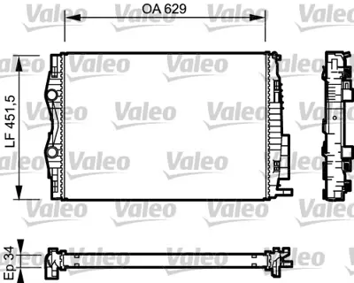 VALEO 734438 Motor Radyatoru Megane Iı 2,0 Dcı 8200325007