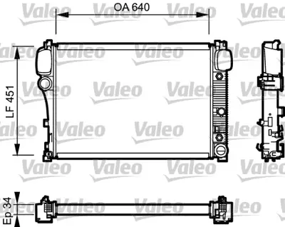 VALEO 734447 Motor Su Radyatoru S-Class W221 06>13 C216 06>13 