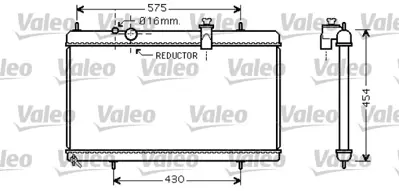 VALEO 734452 Radyator Cıt C5 / C6 Peu 407 133346