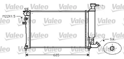 VALEO 734454 Radyator Cıtroen Zx 1,9 Td 96150272