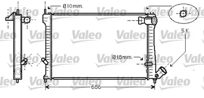 VALEO 734455 Radyator Cıtroen Xantıa D 133036