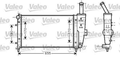 VALEO 734459 Radyator Fıat Punto 51714679