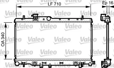 VALEO 734465 Motor Su Radyatoru Impreza 2,0 00> Legacy Iıı 2,0 98>03 Outback 2,0 00>03 Otomatık (340x688x16) 45111FE051