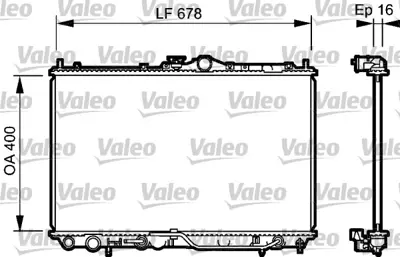 VALEO 734480 Motor Su Radyatoru Carısma 1,6 96>00 (Space Star) Otomatık MB925638