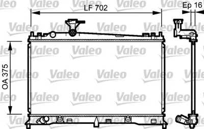 VALEO 734483 Motor Su Radyatoru Mazda 6 1,8 2,0 2002 2007 Otomatık Vıtes LF2115200B