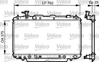 VALEO 734493 Motor Su Radyatoru Toyota Rav 4 Iı 00>05 Otomatık 1640028190