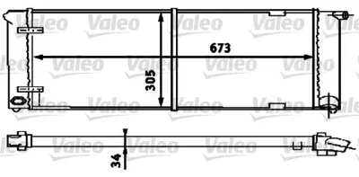 VALEO 734586 Radyator Vw Golf 191121253G