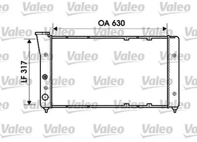 VALEO 734606 Radyator Vw Corrado 535121253B