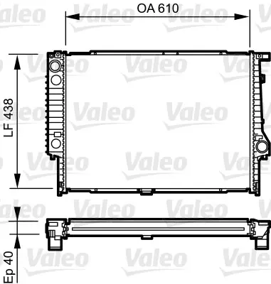 VALEO 734615 Motor Radyatoru Bmw E34 M5 17112226336