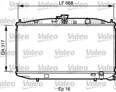 VALEO 734623 Motor Su Radyatoru Cıvıc H,B 88>91 Manuel 19010PW0G02