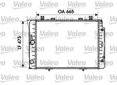 VALEO 734631 Motor Su Radyatoru S-Class W140 91>98 1405002103