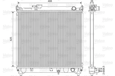 VALEO 734662 Motor Su Radyatoru Vıtara 1,6 90>98 Manuel 5 Kapı 