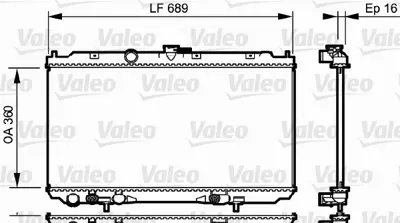 VALEO 734706 Motor Su Radyatoru Prımera P12 (Qr20) 02> Otomatık 21460AV600