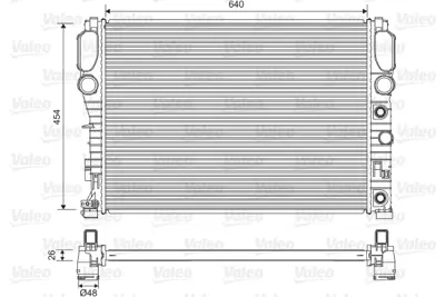 VALEO 734805 Motor Su Radyatoru C219 04>10 W211 02>08 S211 03>09 