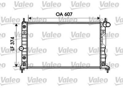 VALEO 734831 Radyatör Saab 9-5 3.0 İ V6 T, 3.0 İ V6 T 24v (Ac+/-)(97>01) 5952809