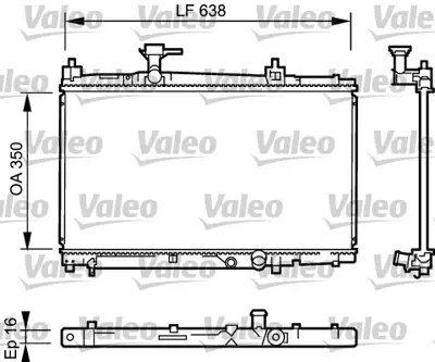 VALEO 734842 Motor Su Radyatoru Toyota Yarıs 01>05 Manuel 1640033070