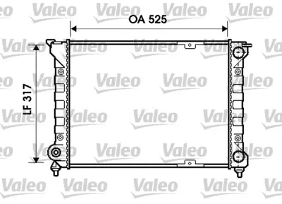 VALEO 734853 Radyator Vw Golf / Cabrıolet 191121253N