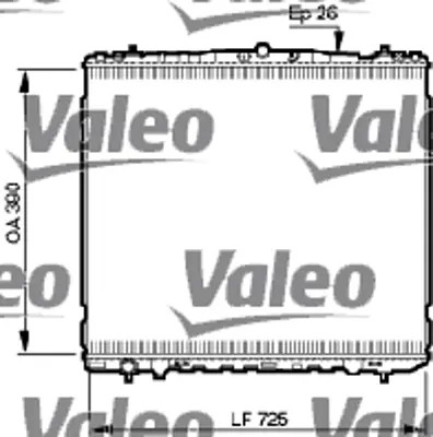 VALEO 734905 Motor Su Radyatoru Santafe 00>06 Dızel Manuel 2531026410