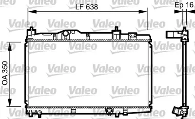 VALEO 734916 Motor Radyatoru Yarıs D 1,4 D4 D 99>05 (638x350x16) Manuel 1640033080