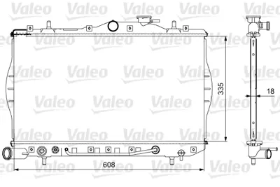 VALEO 734956 Motor Su Radyatoru Hyundaı Accent 1,3 1,5 94 00 Otomatık (335x598x16) 2531022B00