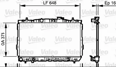 VALEO 734965 Radyator Hyundaı Accent (2002>) 253102D110