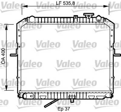 VALEO 734990 Motor Su Radyatoru Kıa Bongo K2700 1997> K62Z15200C