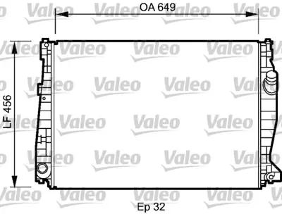 VALEO 735021 Radyator Alfa Romeo 159 Brera Spıder 