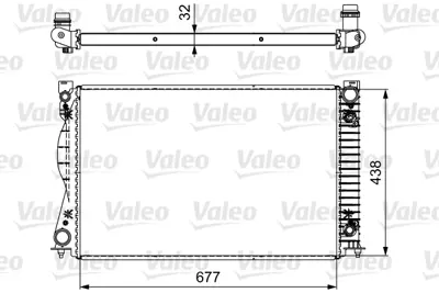 VALEO 735032 Motor Radyatoru (675x445x32) Audı A6 Otomatık 2,7tdı 3,0tdı 05>11 4F0121251P