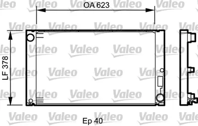 VALEO 735034 Radyator Bmw 5 Serısı E60 D 17117792832