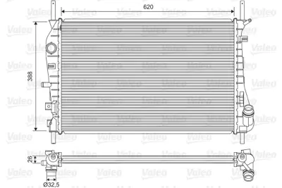 VALEO 735048 Motor Su Radyatoru Mondeo 2,0tdcı / 2,2tdcı 01>07 Klımalı 1671774