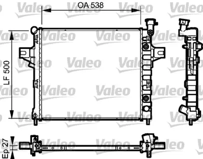 VALEO 735051 Radyatör Jeep Grand Cherokee 2003 2005 52079883AD