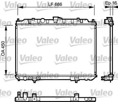 VALEO 735064 Motor Su Radyatoru Nıssan Xtraıl 2001 2013 Otomatık Vıtes 21460EQ30B