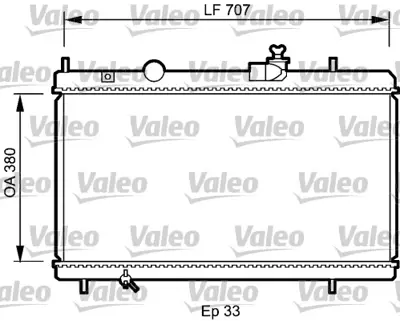 VALEO 735068 Motor Su Radyatoru Mekanık P607 P807 C8 C5 Es9j4s (3,0 24v) Olcu: (707*380*33) 1330K3