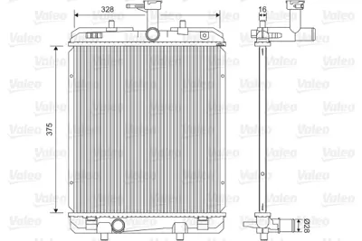 VALEO 735069 Radyator C1 P107 Aygo 